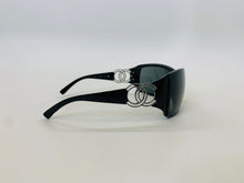 Load image into Gallery viewer, CHANEL Black and Silver CC Sunglasses