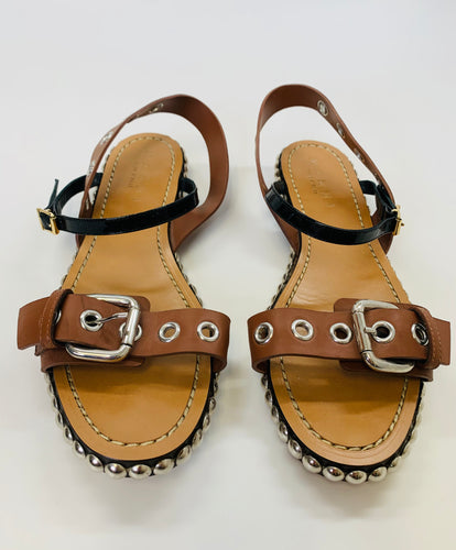 Marni Flat Studded Heel Sandal Size 40