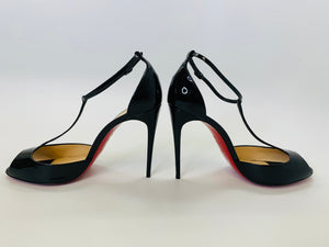 Christian Louboutin Black Senora Sandals Size 39 1/2