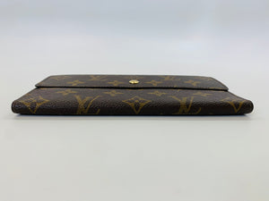 Louis Vuitton Vintage Coated Monogram Canvas Flap Wallet