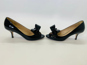 Valentino Garavani Black Couture Bow Pumps Size 36 1/2