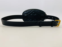 Load image into Gallery viewer, Gucci Black GG Marmont Belt Bag Size 75/30