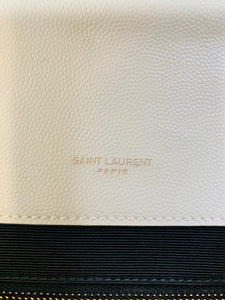 Saint Laurent Cream Large Envelope Flap Bag