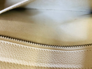 Saint Laurent Ivory Rive Gauche Cabas Small Tote Bag
