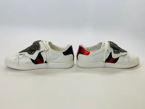 Gucci Ace Crystal Bow Sneakers Size 36 1/2