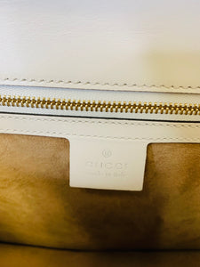 Gucci Ivory Guccissima Medium Sylvie Bag