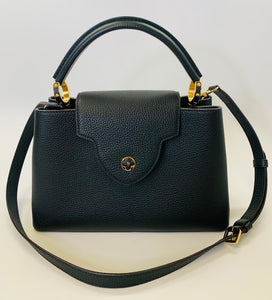 Louis Vuitton Noir Capucines MM Bag