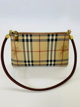 Load image into Gallery viewer, Burberry Coated Canvas Haymarket Check Pochette