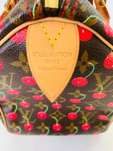 Louis Vuitton x Takashi Murakami Limited Edition Monogram Cerises Speedy 25