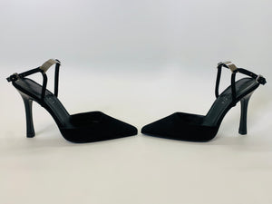 Gucci Black Suede Pumps Size 7 1/2