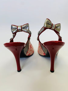 Louis Vuitton Murakami Cherry Blossom Slingbacks Size 39 1/2