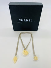 Load image into Gallery viewer, CHANEL Camellia and CC Tie Necklace
