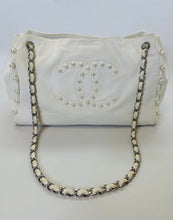 Load image into Gallery viewer, CHANEL Ivory Pearl Obsession Medium Tote Bag