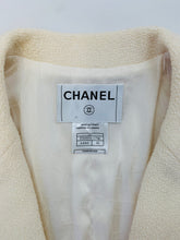 Load image into Gallery viewer, CHANEL Ivory Tweed Jacket Size 42