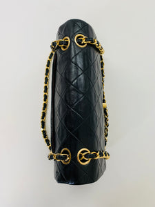 CHANEL Vintage Black Small Classic Double Flap Bag