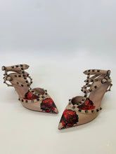 Load image into Gallery viewer, Valentino Garavani Poudre Rockstud Caged Pumps Size 38 1/2