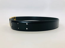 Load image into Gallery viewer, Moschino Black Logo Belt Size 40 - Small