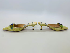 Manolo Blahnik Jeweled Mule Size 37