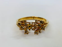 Load image into Gallery viewer, Alexander McQueen Gold Crystal and Skull Bracelet