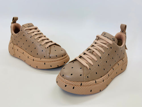 Red Valentino Blush and Black Bowalk Platform Sneaker Sizes 37 and 39