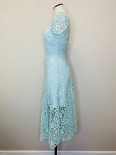 Load image into Gallery viewer, Self Portrait Aqua Blue Lace Midi Dress Sizes 4, 8 and 12