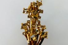 Load image into Gallery viewer, Alexander McQueen Gold Crystal and Skull Bracelet