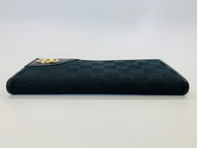 Load image into Gallery viewer, Gucci Black GG Monogram Canvas Long Wallet