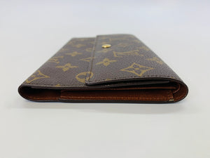 Louis Vuitton Vintage Coated Monogram Canvas Flap Wallet