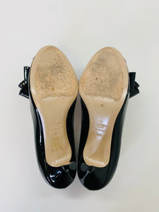 Valentino Garavani Black Couture Bow Pumps Size 36 1/2