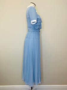 Self Portrait Pastel Blue Midi Dress Sizes 4, 8 and 10