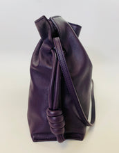 Load image into Gallery viewer, Loewe Eggplant Flamenco Drawstring Clutch With Strap