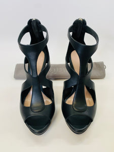 Alexander McQueen Black Platform Sandals Size 40