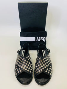 McQ by Alexander McQueen Black Kim Sandal size 40