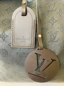 Louis Vuitton Noir Mahina Leather Carmel Bag