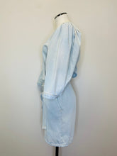 Load image into Gallery viewer, Iro Marcia Bleached Blue Denim Dress Size 36