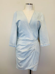 Iro Marcia Bleached Blue Denim Dress Size 36