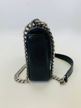 Load image into Gallery viewer, Prada Black Small Cross Body Chain Flap Bag