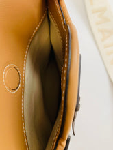 Load image into Gallery viewer, Balmain Bbuzz 22 Brown Calfskin and Raffia Top Handle Bag with Strap