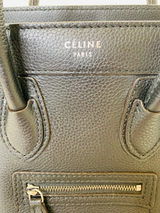 Celine Black Nano Luggage Bag