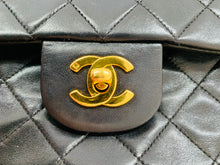 Load image into Gallery viewer, CHANEL Vintage Black Classic Double Flap Bag