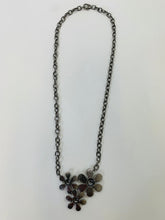 Load image into Gallery viewer, Rainey Elizabeth Three Flower Diamond Necklace