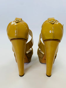 Jimmy Choo Beige Fiery Platform Sandal Size 36