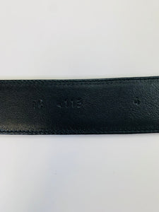 Prada Oval Logo Buckle Belt Size 34/85