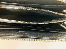 Load image into Gallery viewer, Prada Black Tessuto Nylon Large Zip Around Wallet