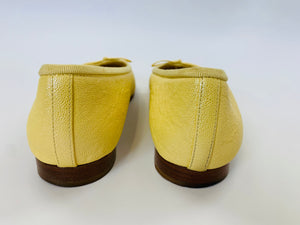 CHANEL Yellow Ballerina Flats Size 37