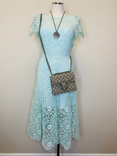 Load image into Gallery viewer, Self Portrait Aqua Blue Lace Midi Dress Sizes 4, 8 and 12