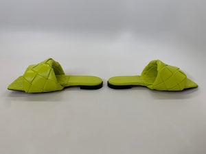Bottega Veneta Lime Lido Flat Sandal Size 36 1/2