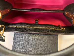 Louis Vuitton Noir Capucines MM Bag