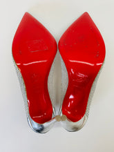 Load image into Gallery viewer, Christian Louboutin Silver Follies Resille Pumps Size 39 1/2