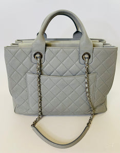 chanel grey tote